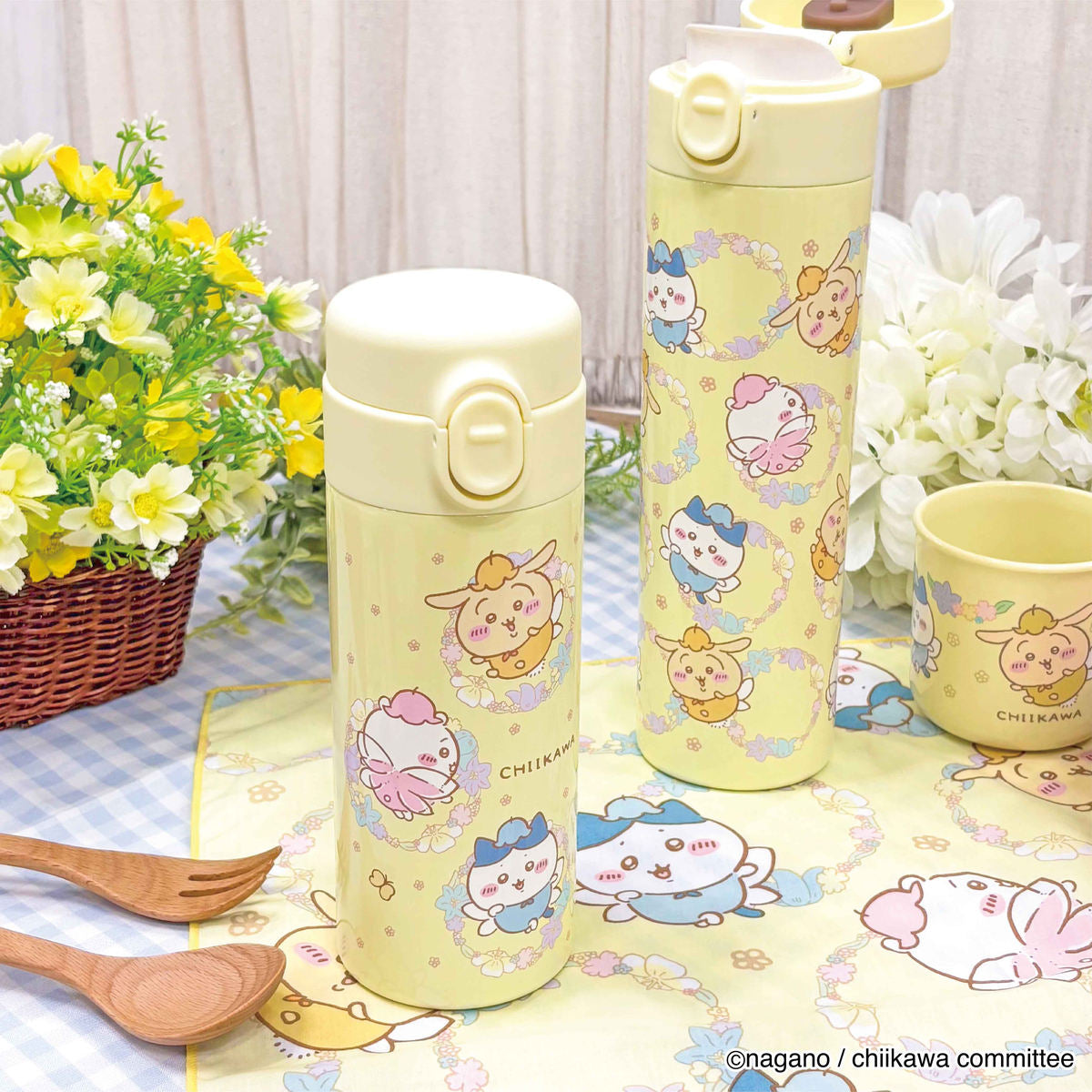 吉伊卡哇 一鍵式不鏽鋼水壺 350ml（花仙子）