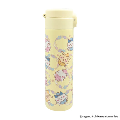 吉伊卡哇 一鍵式不鏽鋼水壺 500ml（花仙子）