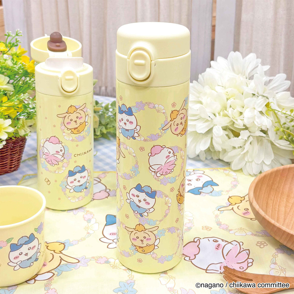 吉伊卡哇 一鍵式不鏽鋼水壺 500ml（花仙子）
