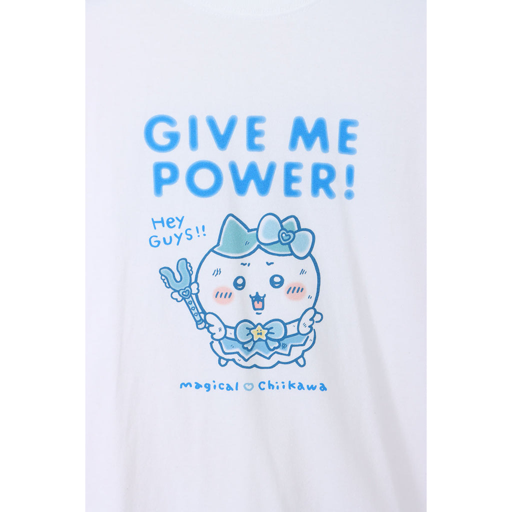 ちいかわ まじかるちいかわ Tシャツ GIVE ME POWER！！ ホワイト