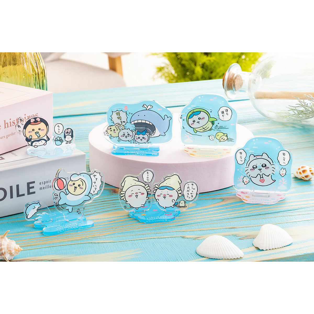 ちいかわ水族館 レイヤーアクリルスタンド（モモンガ×クリオネ）
