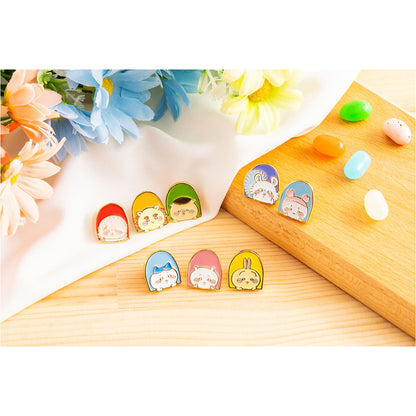 Chiikawa Tokyo Souvenir Tiny Pin Badge (Hachiware from the Window)