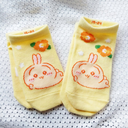 ちいかわ メッシュスニーカー丈ソックス（うさぎ・アロハ）