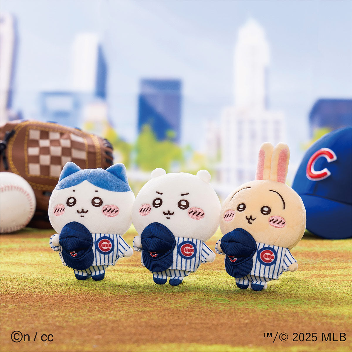 【予約】ちいかわ×MLB TOKYO SERIES マスコット ハチワレ（カブス）【2025年6月下旬より順次発送予定（発送延期の場合もキャンセル不可）】【通常商品と同時購入・配送希望日指定不可】【キャンペーン対象外】