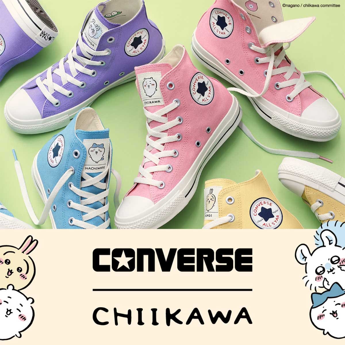 吉伊卡哇 CONVERSE×吉伊卡哇 ALL STAR MC OX / USAGI [不能与其他商品同时购买]