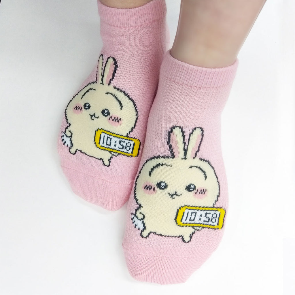 Chiikawa Mesh Sneaker Length Socks (Rabbit Clock)