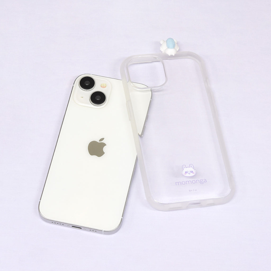 Chiikawa Frame IIIIFIT Clear iPhone compatible case (Momonga)