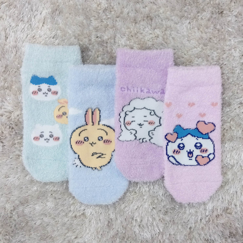 Chikawamoko Sneakers Length Socks (Rabbit Arms Saxophone) For Kids