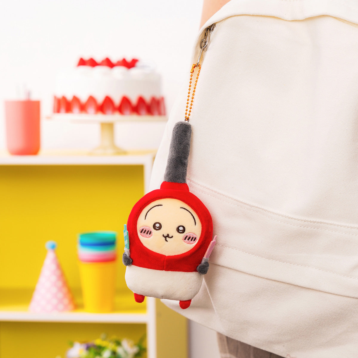 ちいかわ ホイップ誕生日なマスコット（ハチワレ）