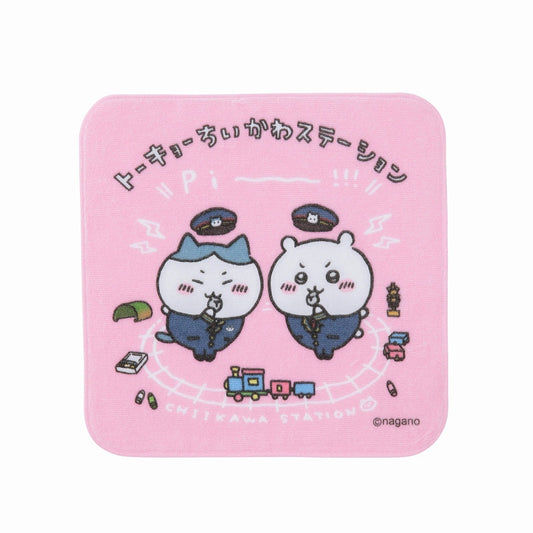 ちいかわステーション ハンドタオル（ピンク）