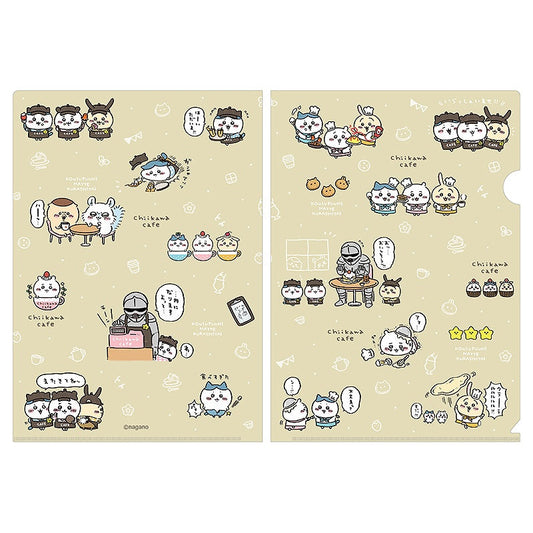 ちいかわカフェ クリアファイル（ちらし柄）