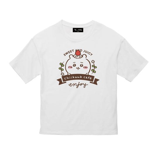 Chiikawa Cafe Big T-Shirt Sweets (White)