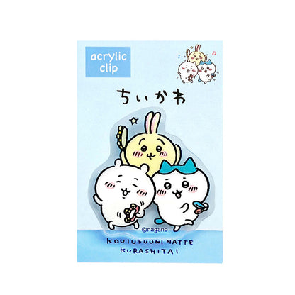 Chiikawa Acrylic Clip (Runrun)