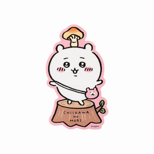 Chiikawa Yuru-Cut Big Sticker (Mushroom Chiikawa)