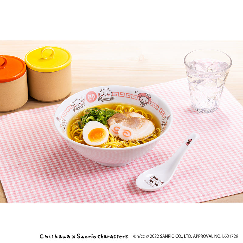 Chikawa x Sanrio Characters Ramen Donburi & Lenge Set