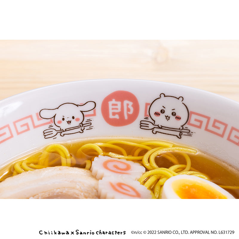 ちいかわ×サンリオキャラクターズ ラーメンどんぶり＆レンゲセット