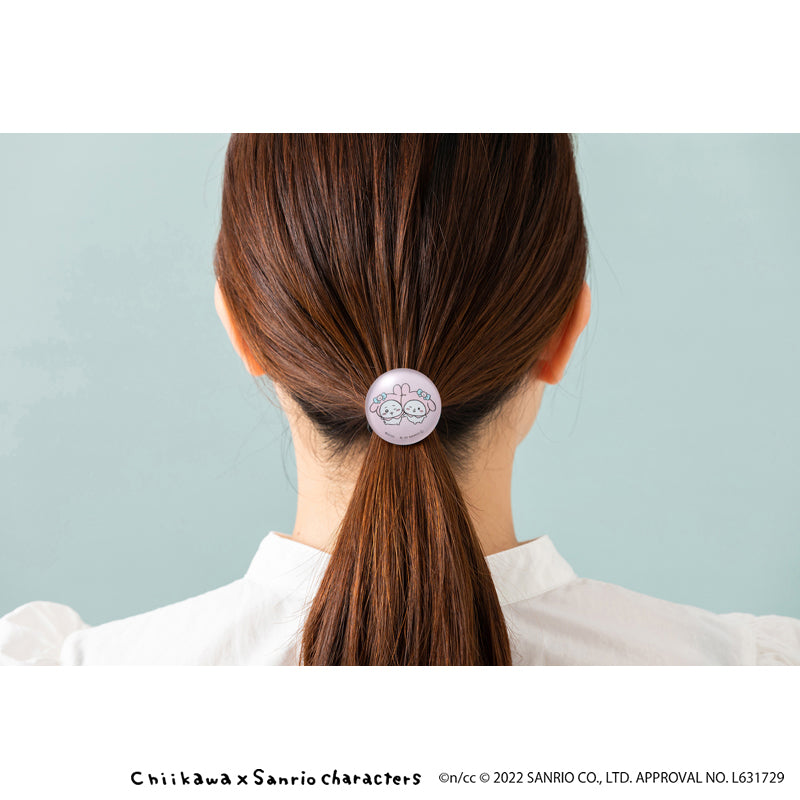 Chikawa x Sanrio Characters Glass Hair Gum (Chiikawa My Melody)