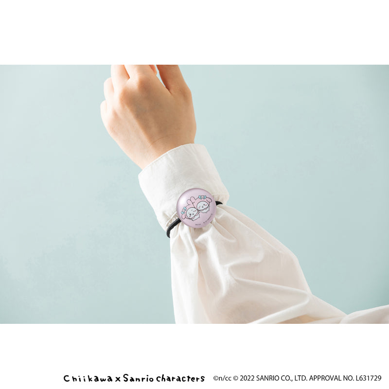 Chikawa x Sanrio Characters Glass Hair Gum (Chiikawa My Melody)