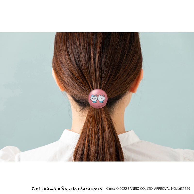 Chikawa x Sanrio Characters Glass Hair Gum (Hachiware Hello Kitty)