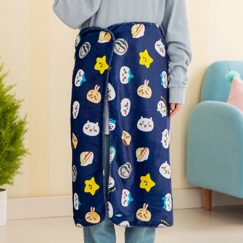 Chiikawa Warm 3-Way Blanket (Navy)