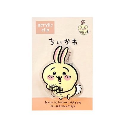 吉伊卡哇 壓克力夾子（旋轉）