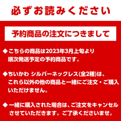 [Pre-order]Chiikawa Silver Necklace (Best Friends), Expected to Ship in Early March 2023]