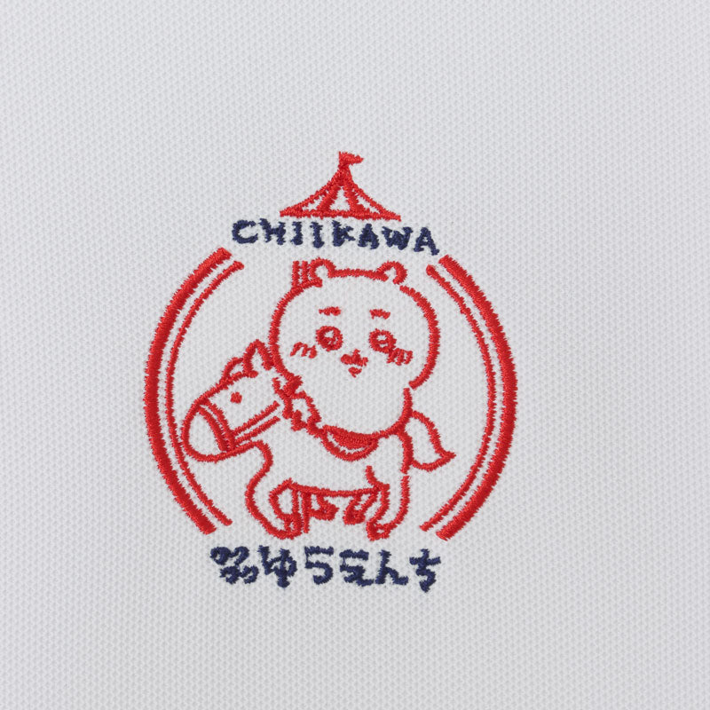 Chiikawa Exciting Amusement Park Polo Shirt White