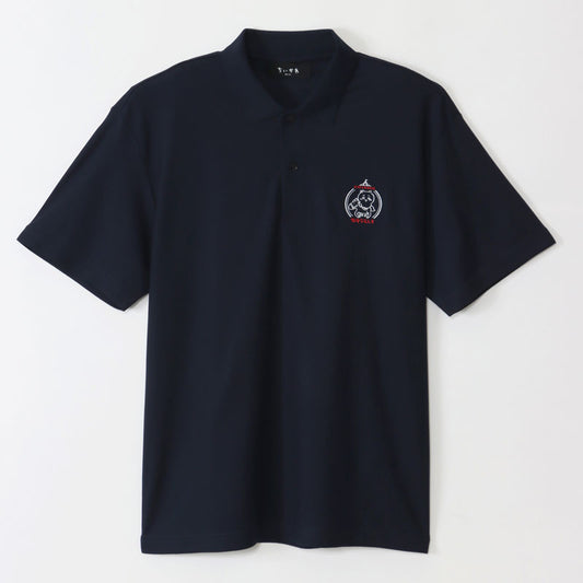 Chiikawa Exciting Amusement Park Polo Shirt Navy