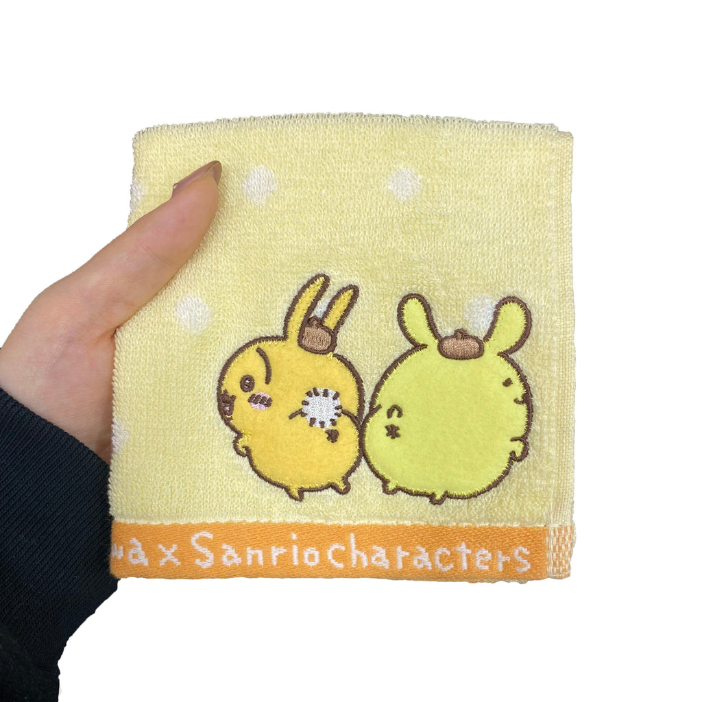 Chikawa x Sanrio Characters Mini Towel (Rabbit and Pompompurin)