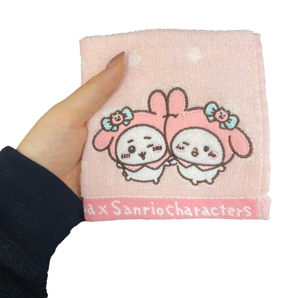 Chikawa x Sanrio Characters Mini Towel (Chikawa and My Melody)