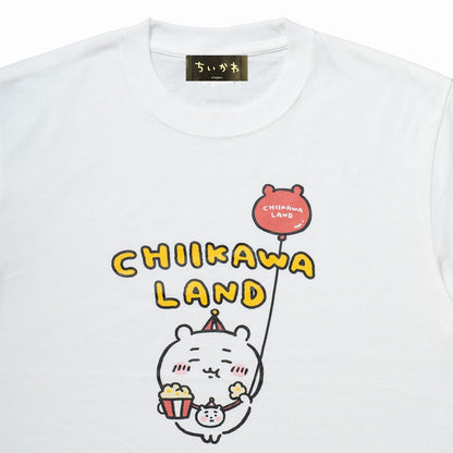 ちいかわらんど Tシャツ ポップコーン ホワイト