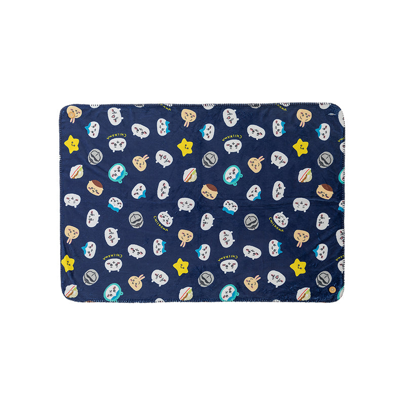 Chiikawa Warm 3-Way Blanket (Navy)