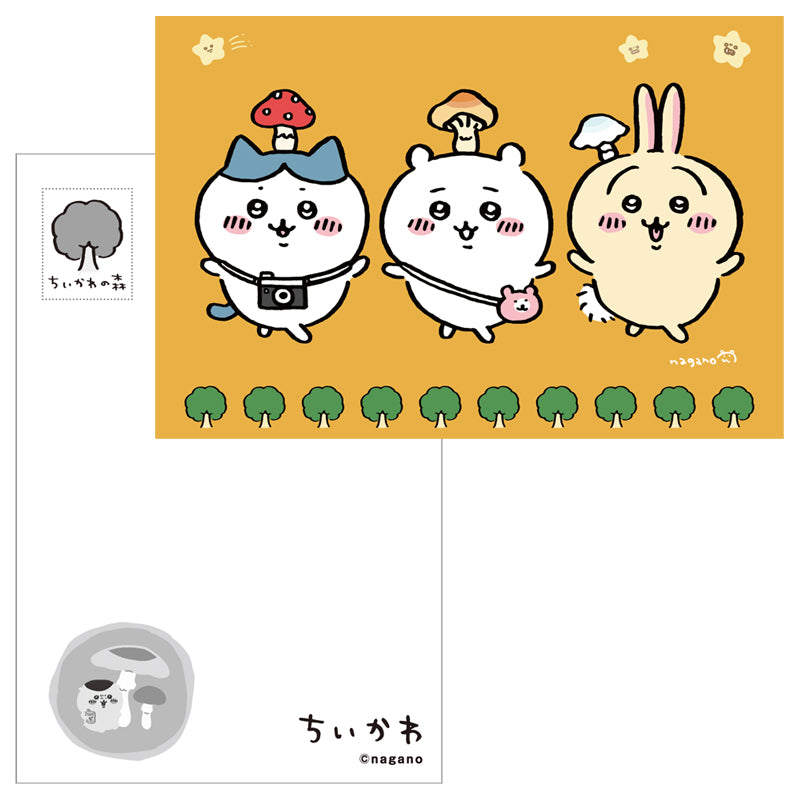 吉伊卡哇 明信片（2）蘑菇ON