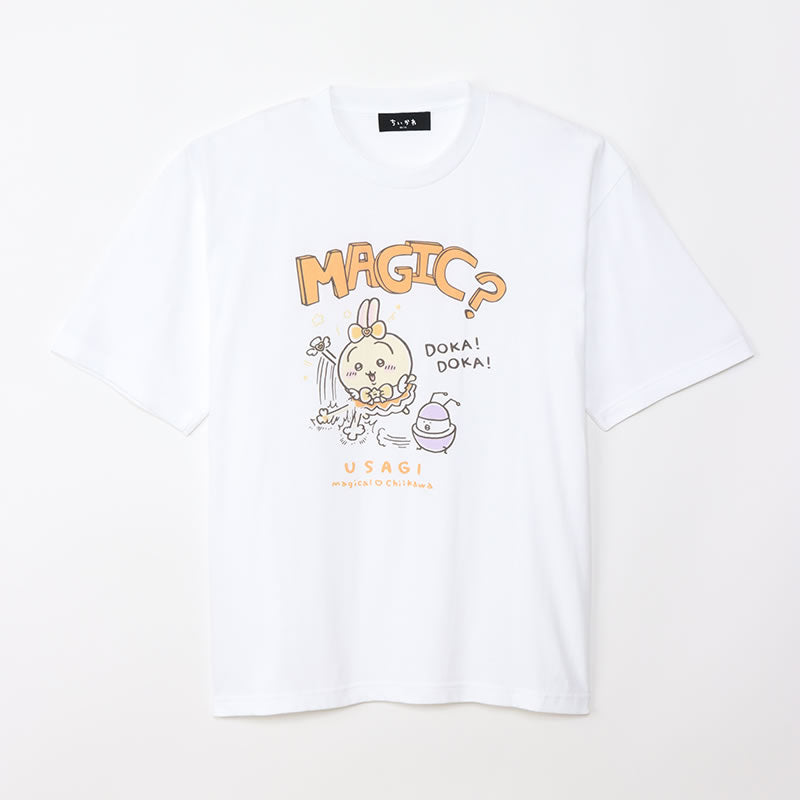 Seriously Karakukai Kawa Big T -shirt Rabbit Magic White