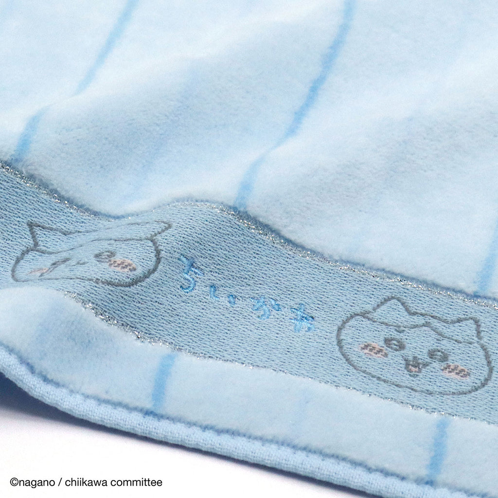 Chiikawa Mini Towel Handkerchief (Stripe Blue)