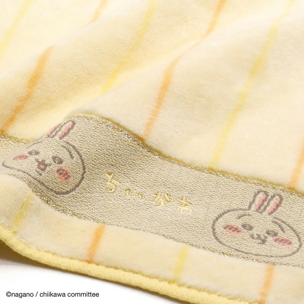 Chiikawa Mini Towel Handkerchief (Stripe Yellow)