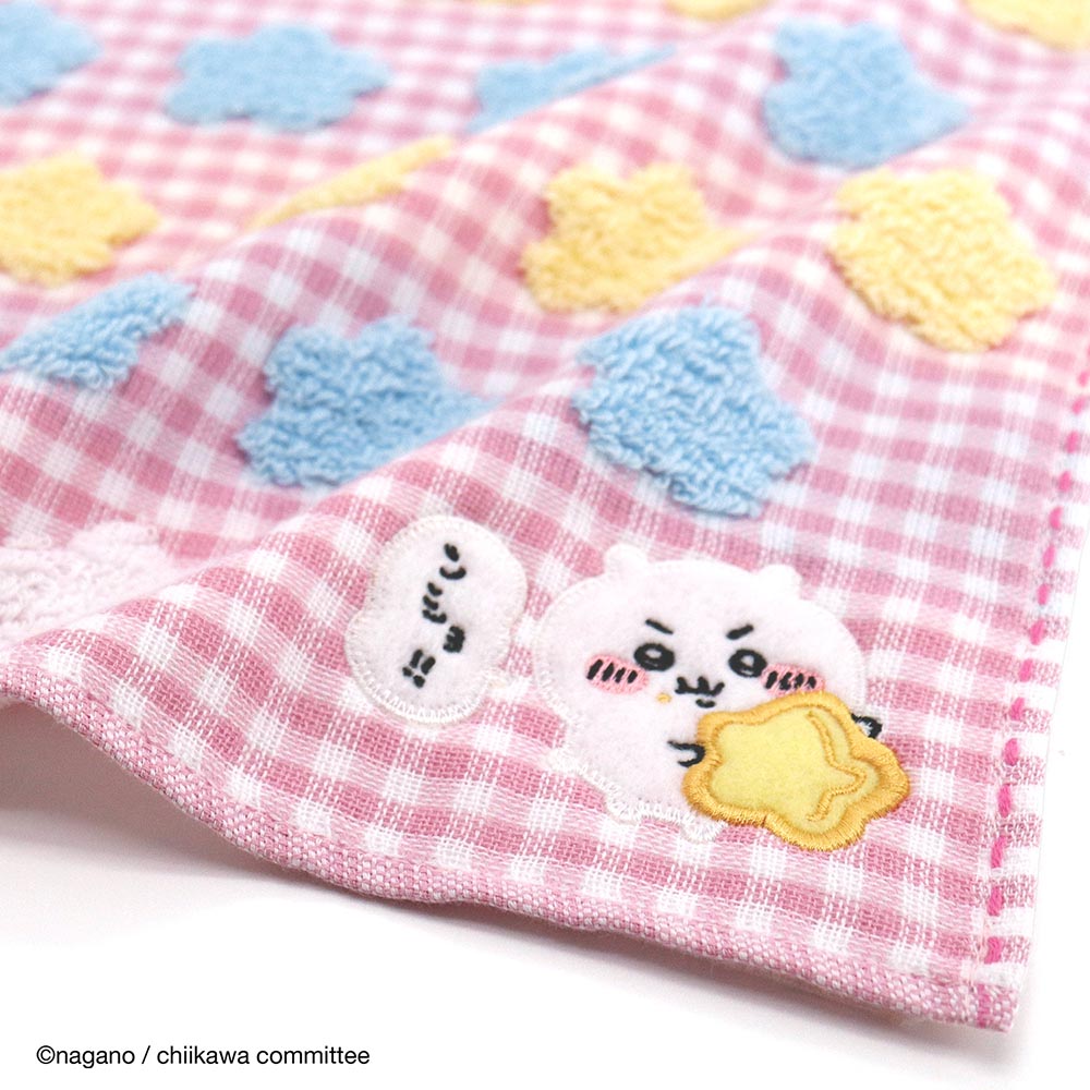 Chiikawa Towel Handkerchief (Star Pink)