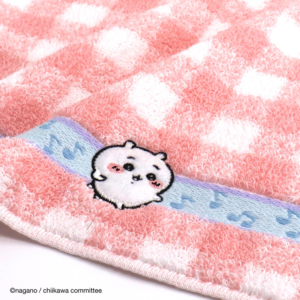 Chiikawa towel handkerchief (note pink)