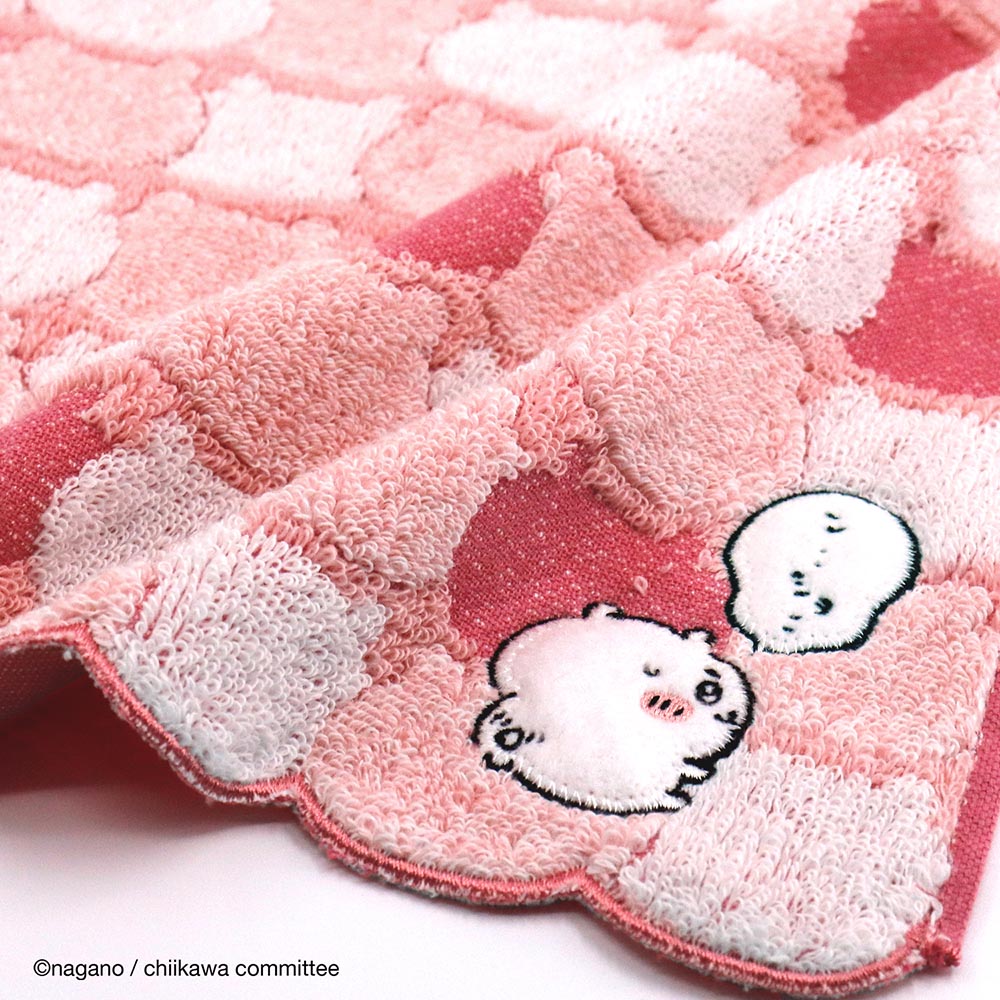 Chiikawa Towel Handkerchief (Oka Pink)