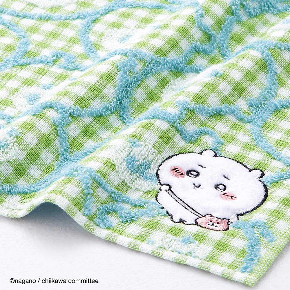 Chiikawa Towel Handkerchief (Pochette Green)