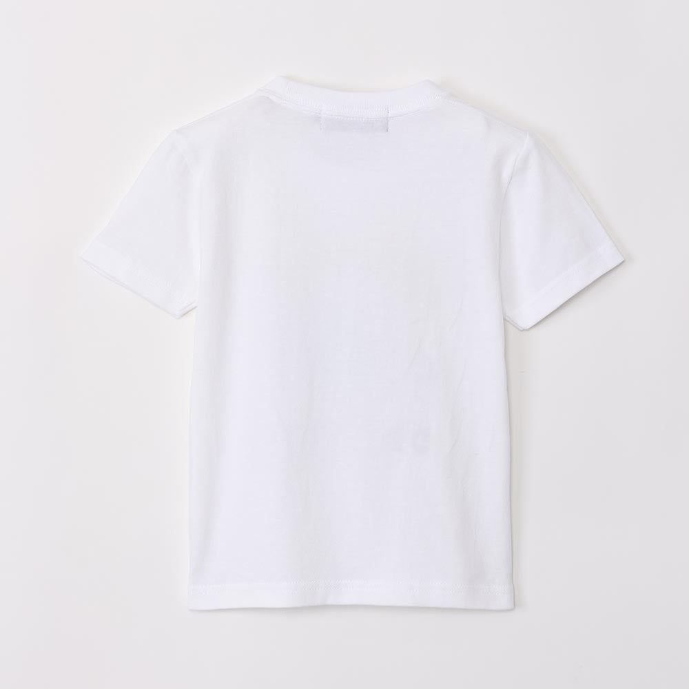 Chikawa Aquarium Kids T-襯衫Harry Up White（帶有海龜鏡）