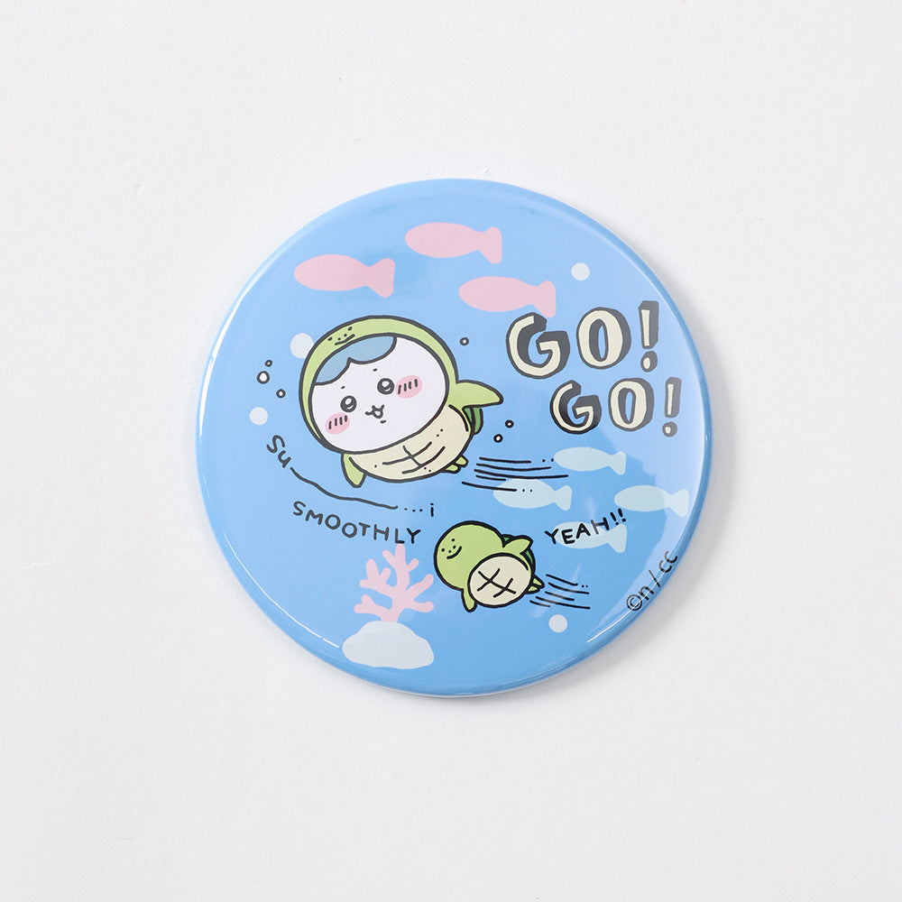 Chikawa Aquarium Kids T- 셔츠 Harry Up White (거북 거울 포함)