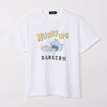 吉伊卡哇水族館 T恤 Hurry Up 白色（附魷魚鏡面）