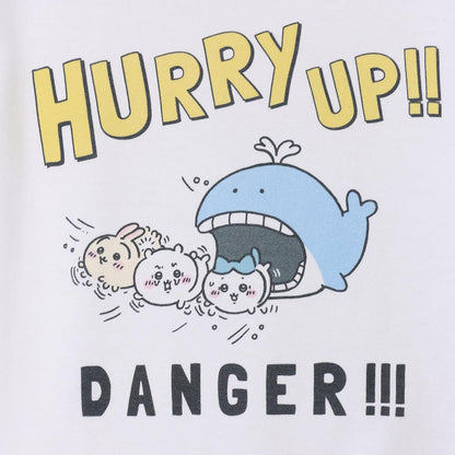 吉伊卡哇水族館 T恤 Hurry Up 白色（附魷魚鏡面）