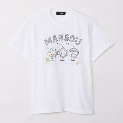 ちいかわ水族館 Tシャツ マンボウ ホワイト（イカミラー付）