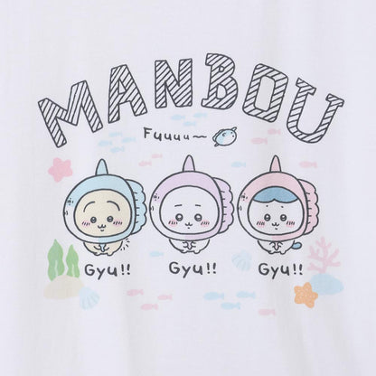 ちいかわ水族館 Tシャツ マンボウ ホワイト（イカミラー付）