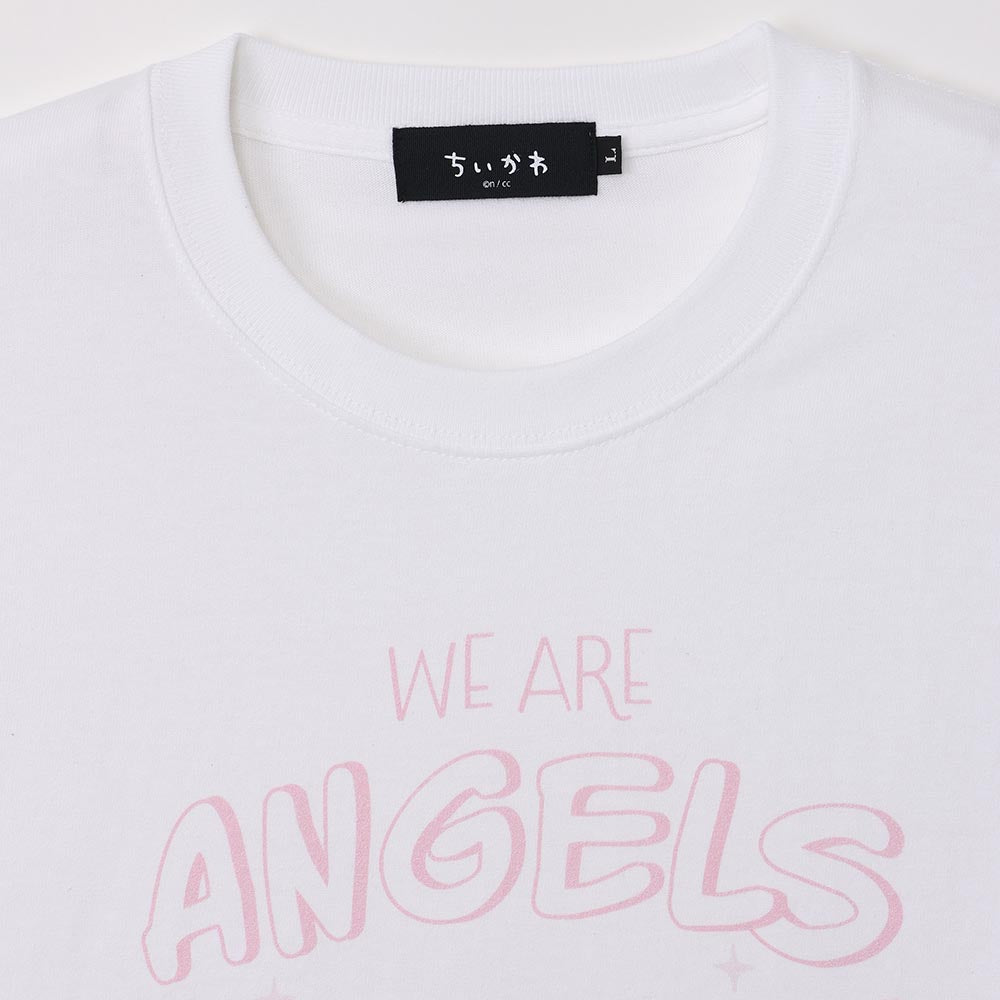 ちいかわ てんし♡あくま Tシャツ（WE ARE ANGELS ホワイト）