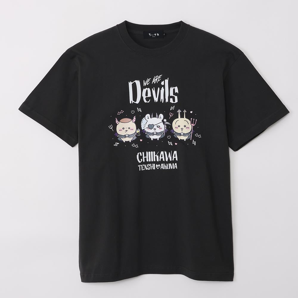 ちいかわ てんし♡あくま Tシャツ（WE ARE DEVILS スミ）