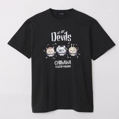ちいかわ てんし♡あくま Tシャツ（WE ARE DEVILS スミ）