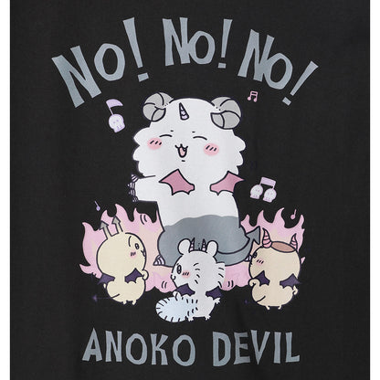 吉伊卡哇 天使?恶魔 T恤（ANOKO DEVILS 墨黑）